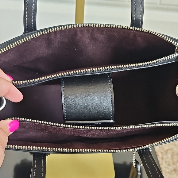 Coach 2024 Nina Small Tote Crossbody Bag CR097 black refined calf leather NWOT - Picture 10 of 12